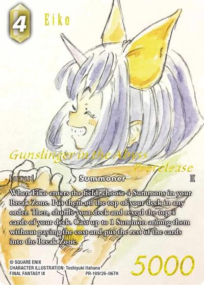 Eiko - PR-189/26-067H - Hero (Prerelease Promo) - Gunslinger in the Abyss