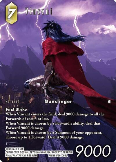 Vincent - PR-188/26-066L - Legend (Full Art) - Gunslinger in the Abyss