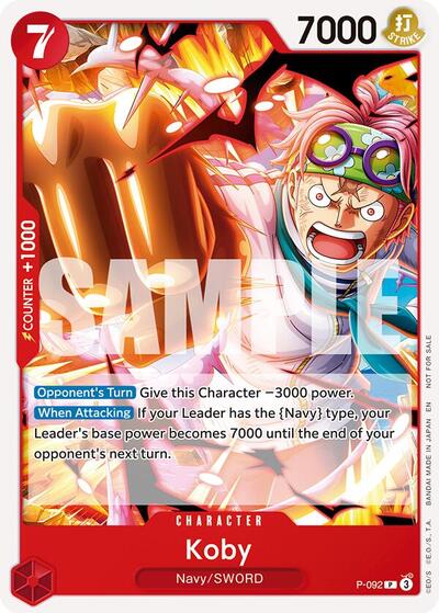Koby (OP12 Release Event) - P-092 - Promo - One Piece Promotion Cards