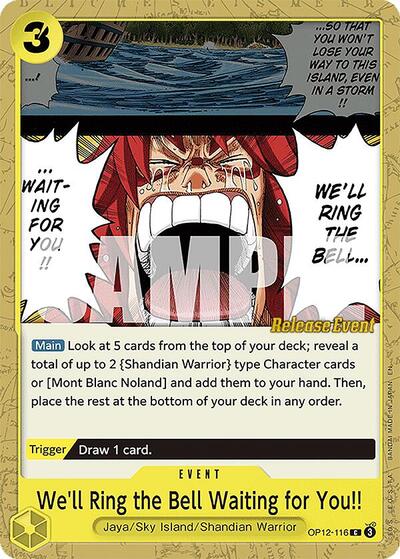 We'll Ring the Bell Waiting for You!! - OP12-116 - Common - Legacy of the Master Release Event Cards