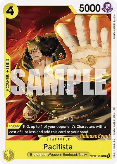 Pacifista - OP12-109 - Common - Legacy of the Master Release Event Cards