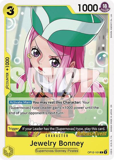 Jewelry Bonney - OP12-101 - Common - Legacy of the Master Release Event Cards