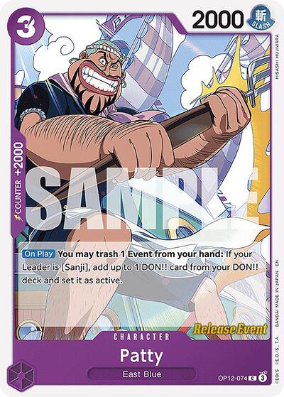 Patty - OP12-074 - Common - Legacy of the Master Release Event Cards