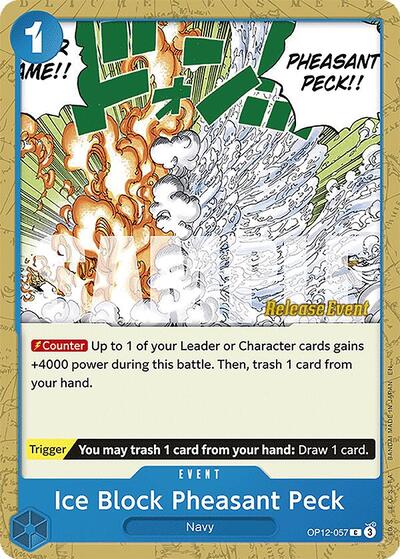 Ice Block Pheasant Peck - OP12-057 - Common - Legacy of the Master Release Event Cards