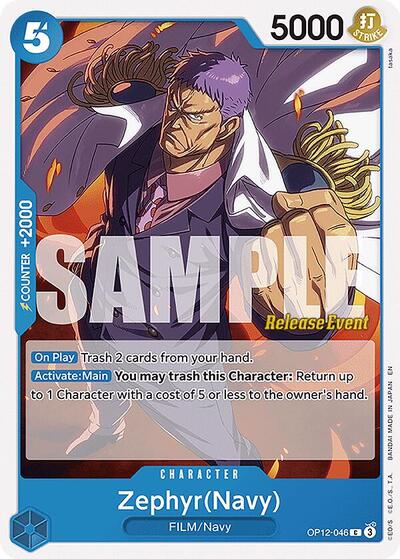 Zephyr(Navy) - OP12-046 - Common - Legacy of the Master Release Event Cards