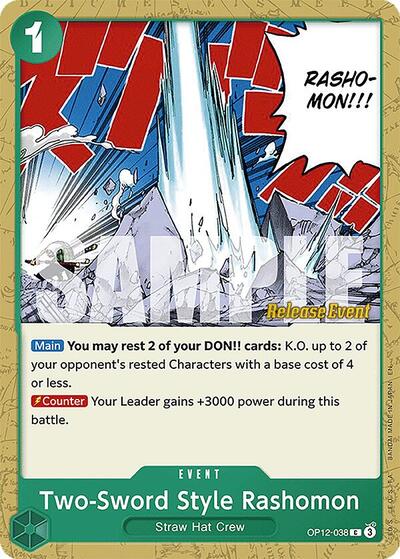 Two-Sword Style Rashomon - OP12-038 - Common - Legacy of the Master Release Event Cards