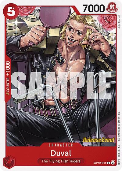 Duval - OP12-011 - Common - Legacy of the Master Release Event Cards