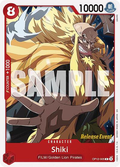 Shiki - OP12-005 - Common - Legacy of the Master Release Event Cards