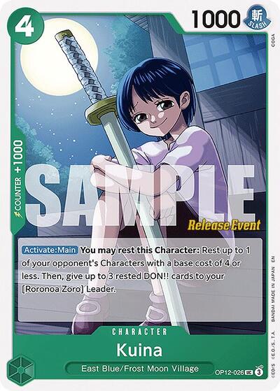 Kuina - OP12-026 - Uncommon - Legacy of the Master Release Event Cards