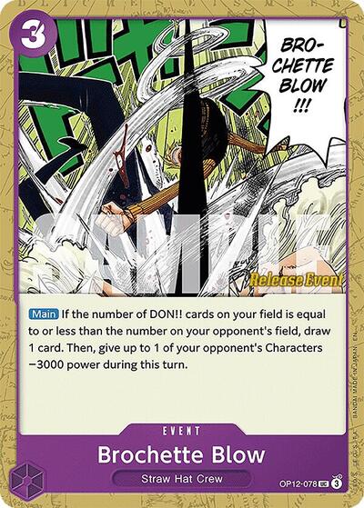 Brochette Blow - OP12-078 - Uncommon - Legacy of the Master Release Event Cards