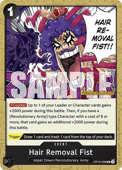 Hair Removal Fist - OP12-098 - Uncommon - Legacy of the Master Release Event Cards