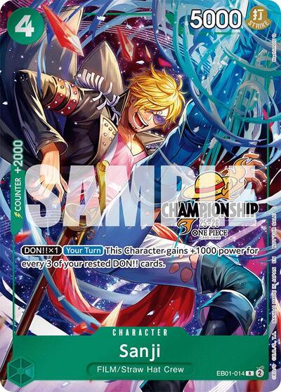 Sanji (CS 25-26 Celebration Pack) - EB01-014 - Rare - One Piece Promotion Cards
