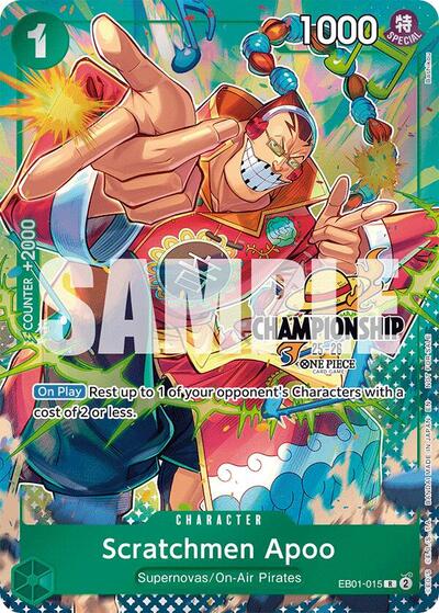 Scratchmen Apoo (CS 25-26 Celebration Pack) - EB01-015 - Rare - One Piece Promotion Cards