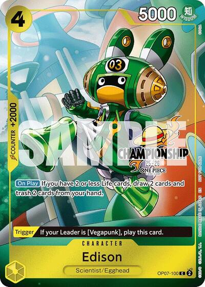 Edison (CS 25-26 Celebration Pack) - OP07-100 - Common - One Piece Promotion Cards