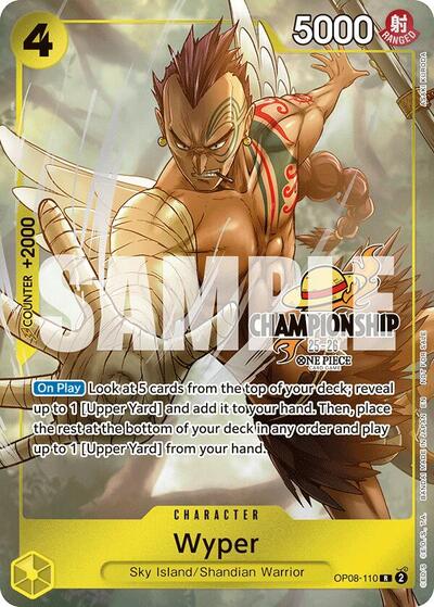 Wyper (CS 25-26 Celebration Pack) - OP08-110 - Rare - One Piece Promotion Cards
