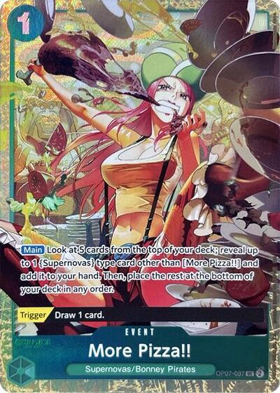More Pizza!! - OP07-037 - Uncommon (Premium Card Collection -Best Selection Vol. 4-) - One Piece Promotion Cards