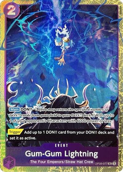 Gum-Gum Lightning - OP09-077 - Uncommon (Premium Card Collection -Best Selection Vol. 4-) - One Piece Promotion Cards
