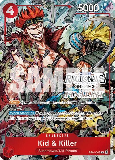 Kid & Killer (Online Regional Finalist Card Set 2025 Vol.2) - EB01-003 - Rare - One Piece Promotion Cards