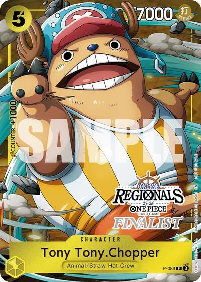 Tony Tony.Chopper (Online Regional Finalist Card Set 2025 Vol.2) - P-089 - Promo - One Piece Promotion Cards