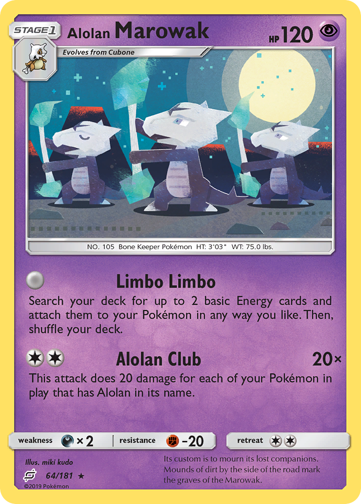 Alolan Marowak - 064/181 - Team Up