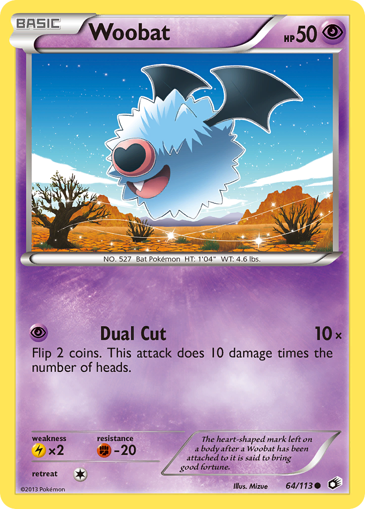 Woobat - 064/113 - Legendary Treasures