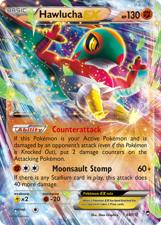 Hawlucha-EX - 064/111 - Furious Fists