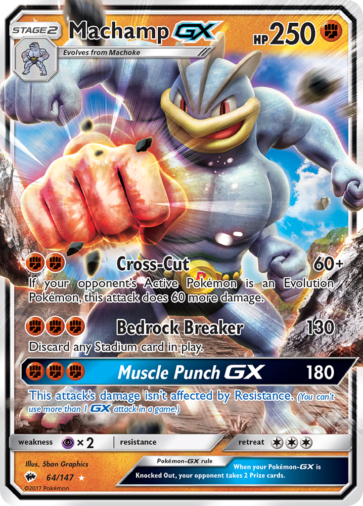 Machamp-GX - 064/147 - Burning Shadows