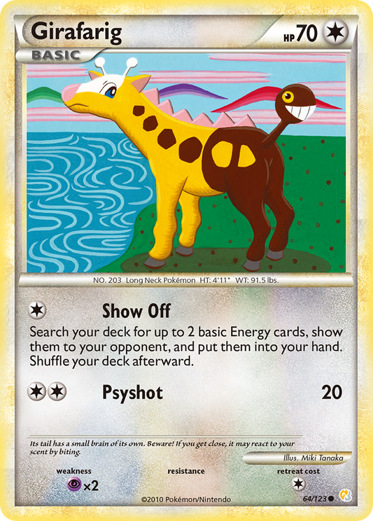 Girafarig - 064/123 - HeartGold & SoulSilver