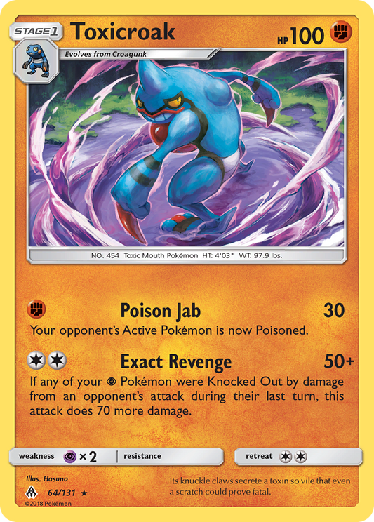 Toxicroak - 064/131 - Forbidden Light