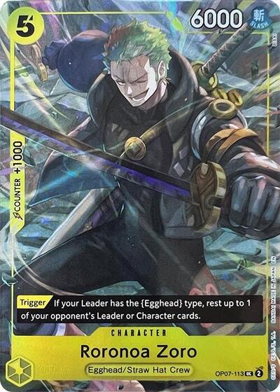 Roronoa Zoro - OP07-113 - Uncommon (Illustration Box Vol.3) - One Piece Promotion Cards
