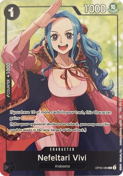Nefeltari Vivi (Welcome Pack Vol. 2) - OP05-086 - Rare - One Piece Promotion Cards