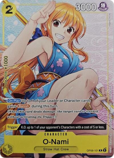 O-Nami (Welcome Pack Vol. 2) - OP06-101 - Rare - One Piece Promotion Cards