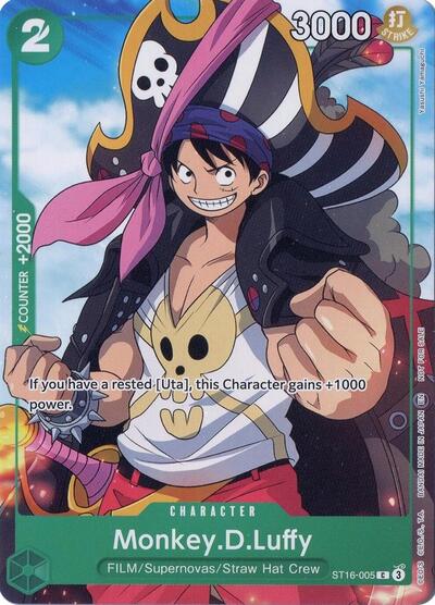 Monkey.D.Luffy (Welcome Pack Vol. 2) - ST16-005 - Common - One Piece Promotion Cards