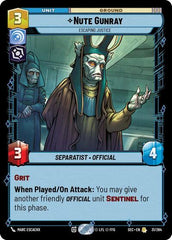 Nute Gunray - Escaping Justice - 31/264 - Rare - Secrets of Power
