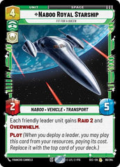Naboo Royal Starship - Fit For A Queen - 99/264 - Rare - Secrets of Power