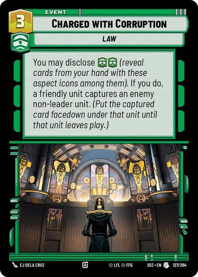 Charged with Corruption - 127/264 - Uncommon - Secrets of Power