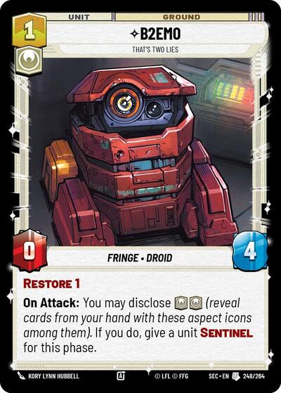 B2EMO - That's Two Lies - 248/264 - Uncommon - Secrets of Power