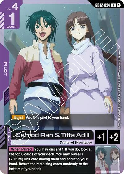 Garrod Ran & Tiffa Adill - GD02-094 - RARE - Dual Impact