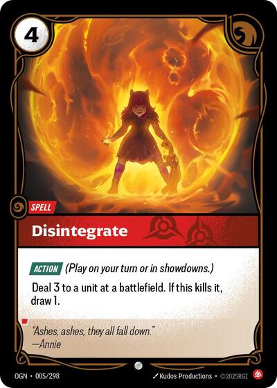 Disintegrate - 005/298 - Common - Origins