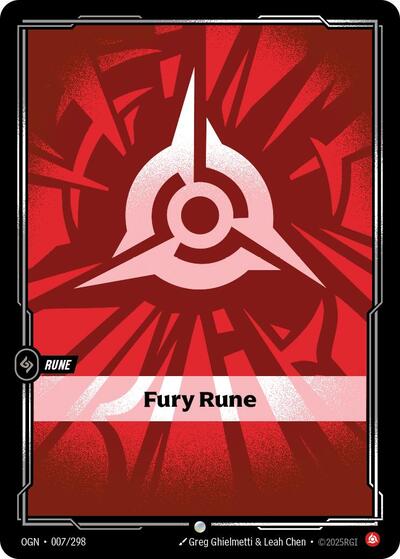Fury Rune - 007/298 - Common - Origins