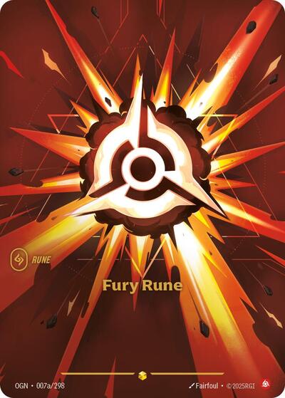 Fury Rune - 007a/298 - Showcase (Alternate Art) - Origins