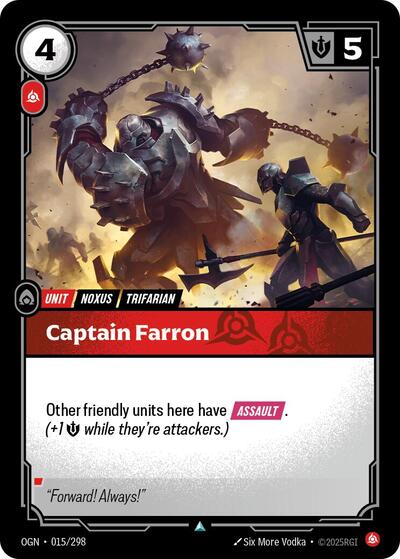 Captain Farron - 015/298 - Uncommon - Origins