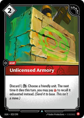 Unlicensed Armory - 023/298 - Uncommon - Origins