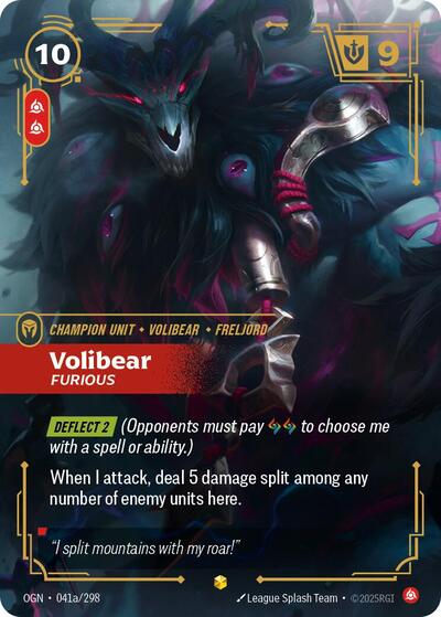 Volibear, Furious - 041a/298 - Showcase (Alternate Art) - Origins