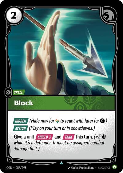 Block - 057/298 - Uncommon - Origins