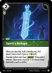 Spirit's Refuge - 063/298 - Uncommon - Origins