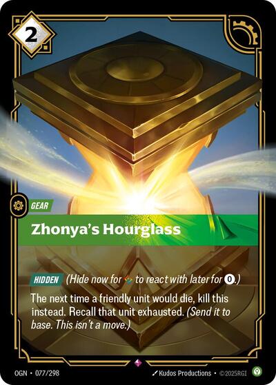 Zhonya's Hourglass - 077/298 - Rare - Origins