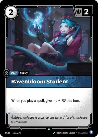 Ravenbloom Student - 103/298 - Uncommon - Origins