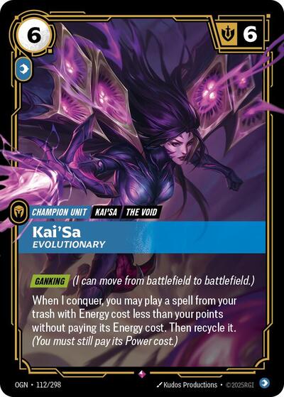 Kai'Sa, Evolutionary - 112/298 - Rare - Origins