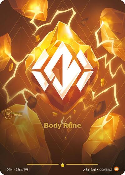 Body Rune - 126a/298 - Showcase (Alternate Art) - Origins